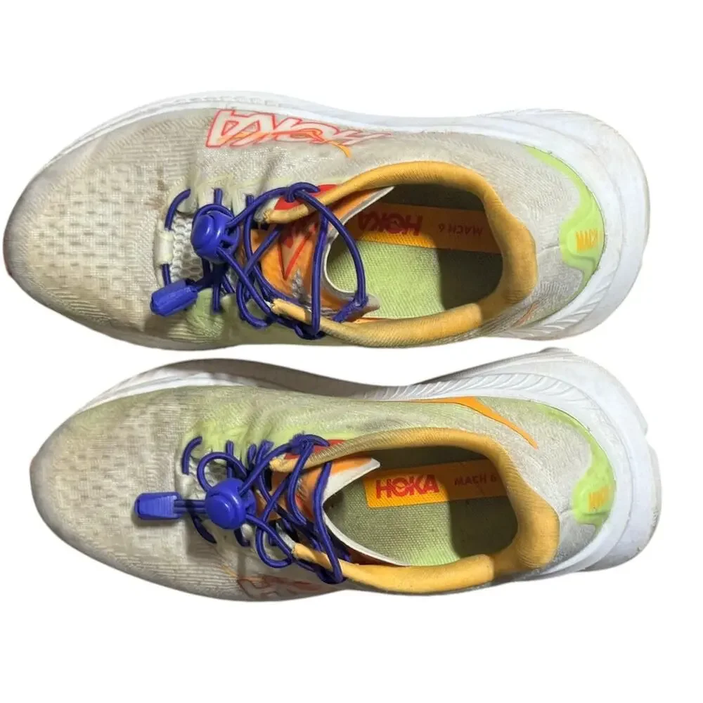 Hoka One One Mach 6 Athletic Sneakers Men's 7.5B Multicolor Cushioned Low Top